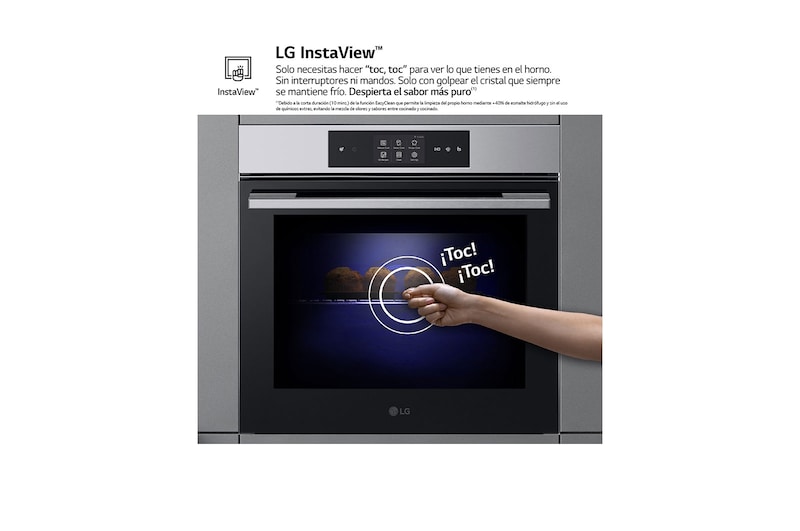LG Horno LG Instaview 76 litros A++ Cocina Vapor y Freidora de Aire, WSED7665B