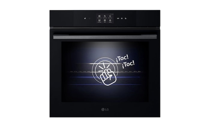 LG Horno Instaview Vapor 100% 76L A++ con sistema de limpieza Blue EasyClean, cristal negro mate, WSED7666M
