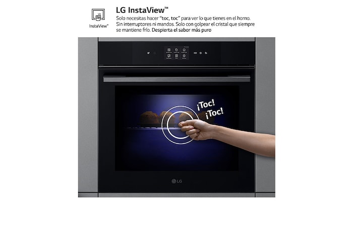 LG Horno LG Instaview 76 litros A++  Freidora de Aire, WSED7667M