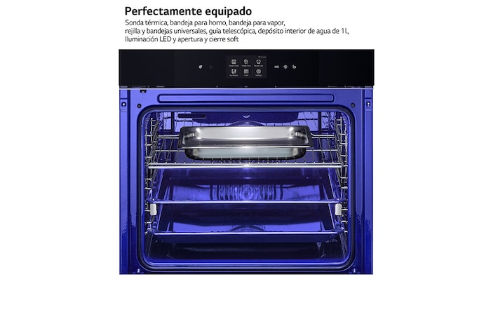 LG Horno LG Instaview 76 litros A++  Freidora de Aire, WSED7667M