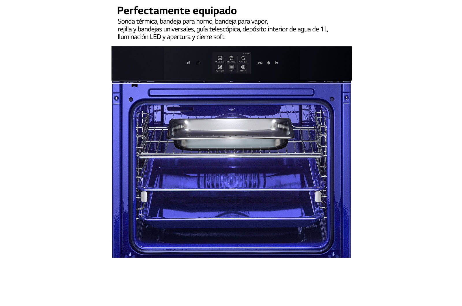 LG Horno LG Instaview 76 litros A++  Freidora de Aire, WSED7667M