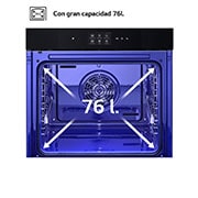 LG Horno LG Instaview 76 litros A++  Freidora de Aire, WSED7667M