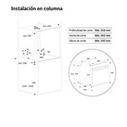 LG Horno LG Instaview 76 litros A++  Freidora de Aire, WSED7667M