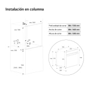 LG Horno LG Instaview 76 litros A++  Freidora de Aire, WSED7667M