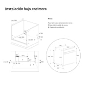 LG Horno LG Instaview 76 litros A++  Freidora de Aire, WSED7667M