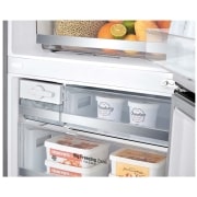 LG Frigorífico Combi 1,85m, Clasificación E, capacidad de 500l, Inox antihuellas, serie 70cm, GBB567PZCMB