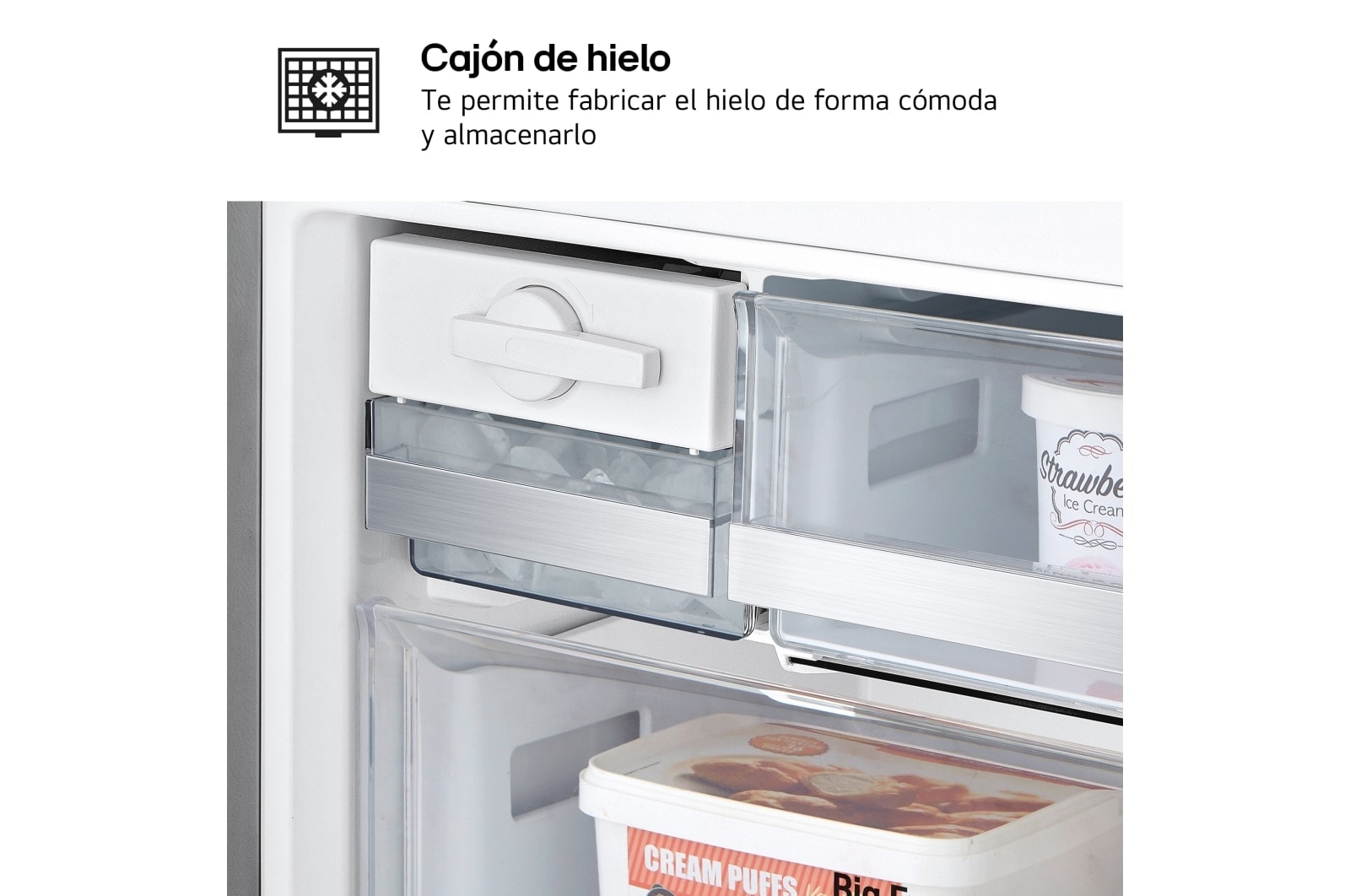 LG Frigorífico Combi Door Cooling  1,85m, Clasificación D, Acero  antihuellas, serie 70cm, GBB569NSAGB vista frontal ladeada, GBB569NSAGB