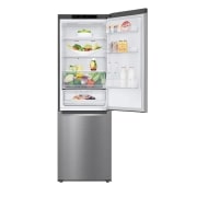 LG Frigorífico Combi  1,86m, Clasificación C, capacidad de 374l, Inox antihuellas, serie 600, GBB61PZGCN1