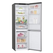 LG Frigorífico Combi  1,86m, Clasificación C, capacidad de 374l, Inox antihuellas, serie 600, GBB61PZGCN1
