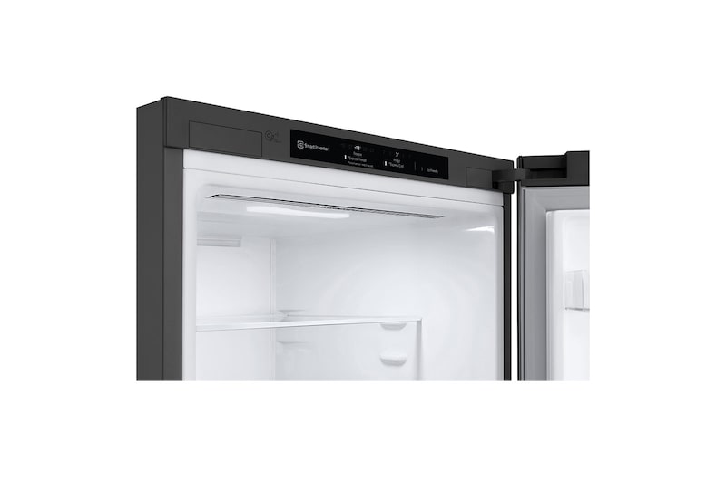 LG Outlet Frigorífico Combi, 1,86m, Clasificación E, capacidad de 374l, Inox Antihuellas, serie 6 , GBB61PZJMN.OUTLET