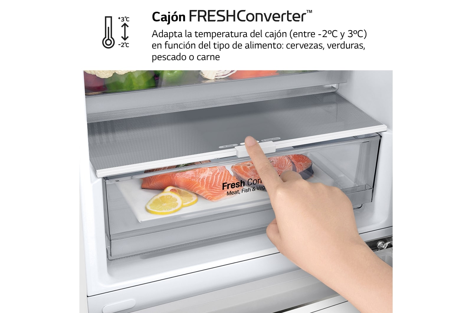 LG Frigorífico Combi 1,86m, Clasificación C, capacidad de 374l, Blanco, serie 600, GBB61SWGCN1