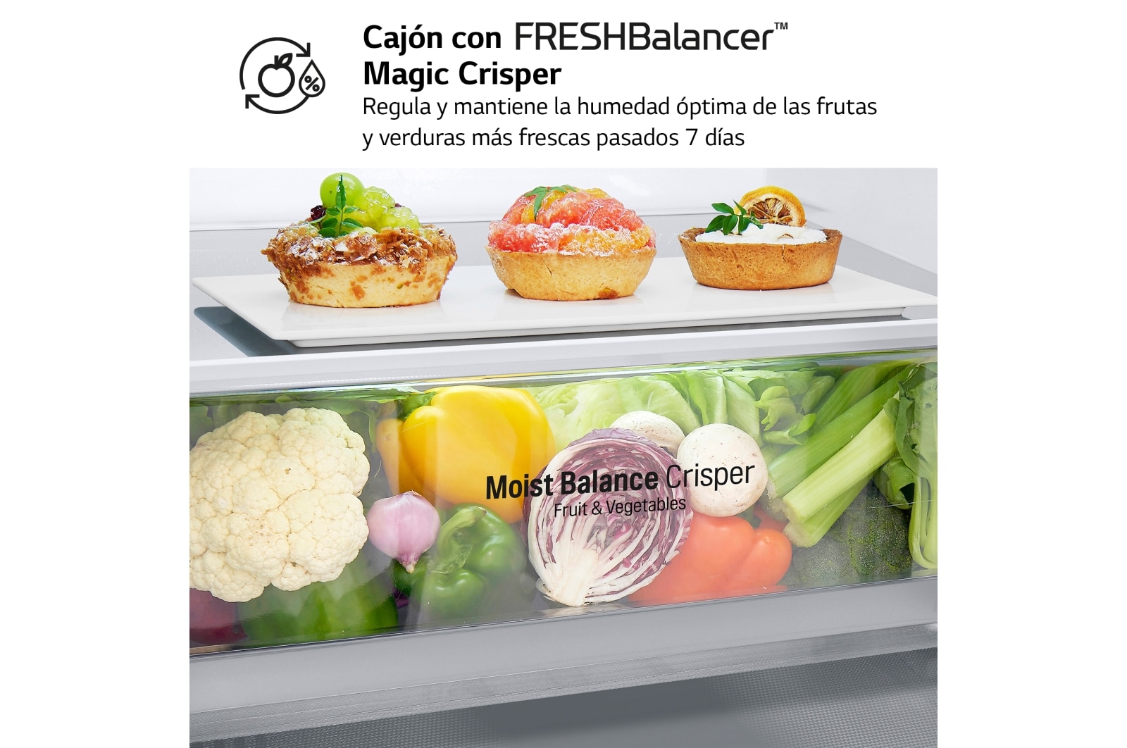 LG Frigorífico Combi 1,86m, Clasificación C, capacidad de 374l, Blanco, serie 600, GBB61SWGCN1