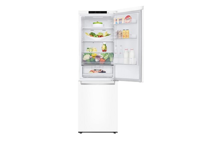 LG Outlet Frigorífico Combi 1,86m, Clasificación C, capacidad de 374l, Blanco, serie 600, GBB61SWGCN1.OUTLET