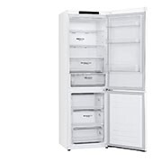 LG Frigorífico Combi 1,86m, Clasificación C, capacidad de 374l, Blanco, serie 600, GBB61SWGCN