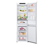 LG Frigorífico Combi 1,86m, Clasificación C, capacidad de 374l, Blanco, serie 600, GBB61SWGCN