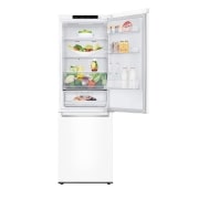 LG Frigorífico Combi 1,86m, Clasificación D, capacidad de 374l, Blanco, Serie 600, GBB61SWGGN