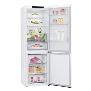 LG Frigorífico Combi 1,86m, Clasificación D, capacidad de 374l, Blanco, Serie 600, GBB61SWGGN