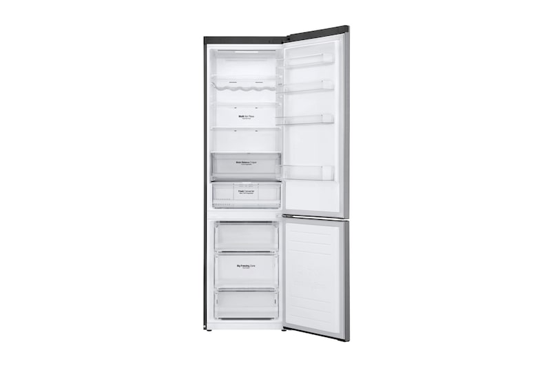 LG Frigorífico Combi Door Cooling⁺, 2m, Clasificación C, capacidad de 419l, Inox antihuellas, serie 600, GBB62PZ5CN1