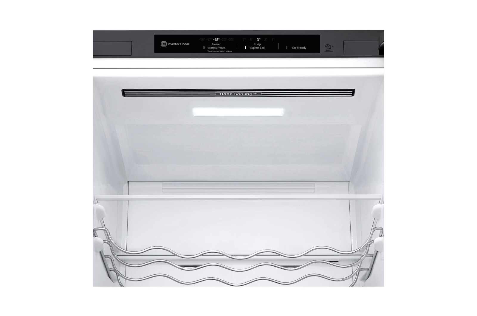 LG Frigorífico Combi 2m, Clasificación C, capacidad de 419l, Inox antihuellas, Serie 600, GBB62PZGCC
