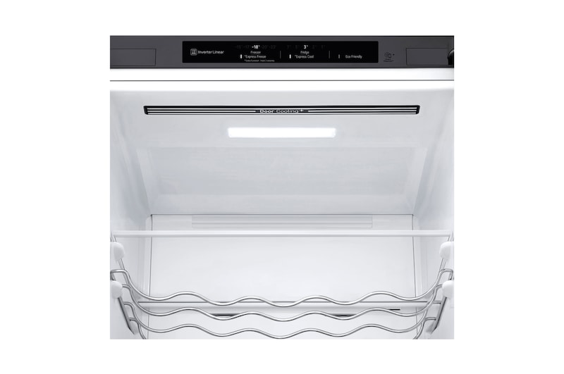 LG Frigorífico Combi 2m, Clasificación C, capacidad de 419l, Inox antihuellas, Serie 600, GBB62PZGCC
