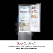 LG Frigorífico Combi 2m, Clasificación C, capacidad de 419l, Inox antihuellas, Serie 600, GBB62PZGCC