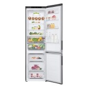 LG Frigorífico Combi 2m, Clasificación C, capacidad de 419l, Inox antihuellas, Serie 600, GBB62PZGCC
