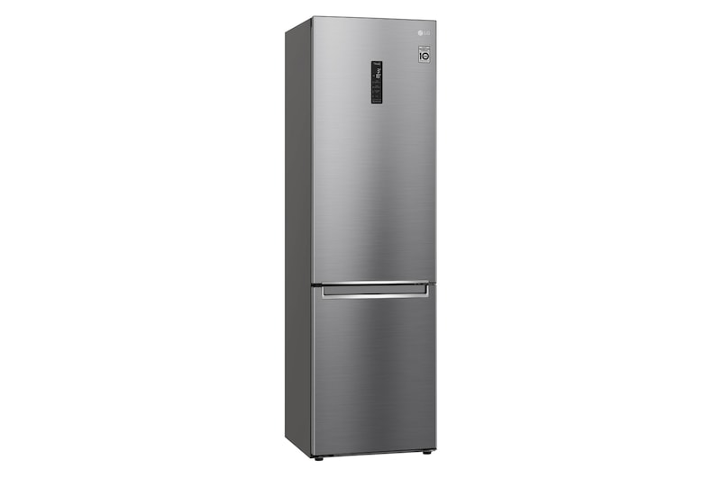LG Frigorífico Combi, 2m, Clasificación E, capacidad de 419l, Inox Antihuellas, serie 6, GBB62PZHMN