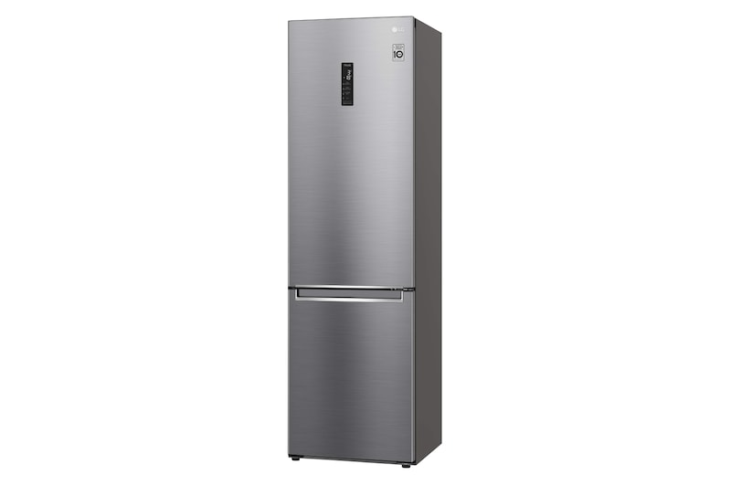 LG Frigorífico Combi, 2m, Clasificación E, capacidad de 419l, Inox Antihuellas, serie 6, GBB62PZHMN