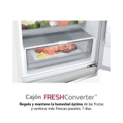 LG Frigorífico Combi 2m, Clasificación D, capacidad de 419l, Blanco, serie 600, GBB62SWGGN