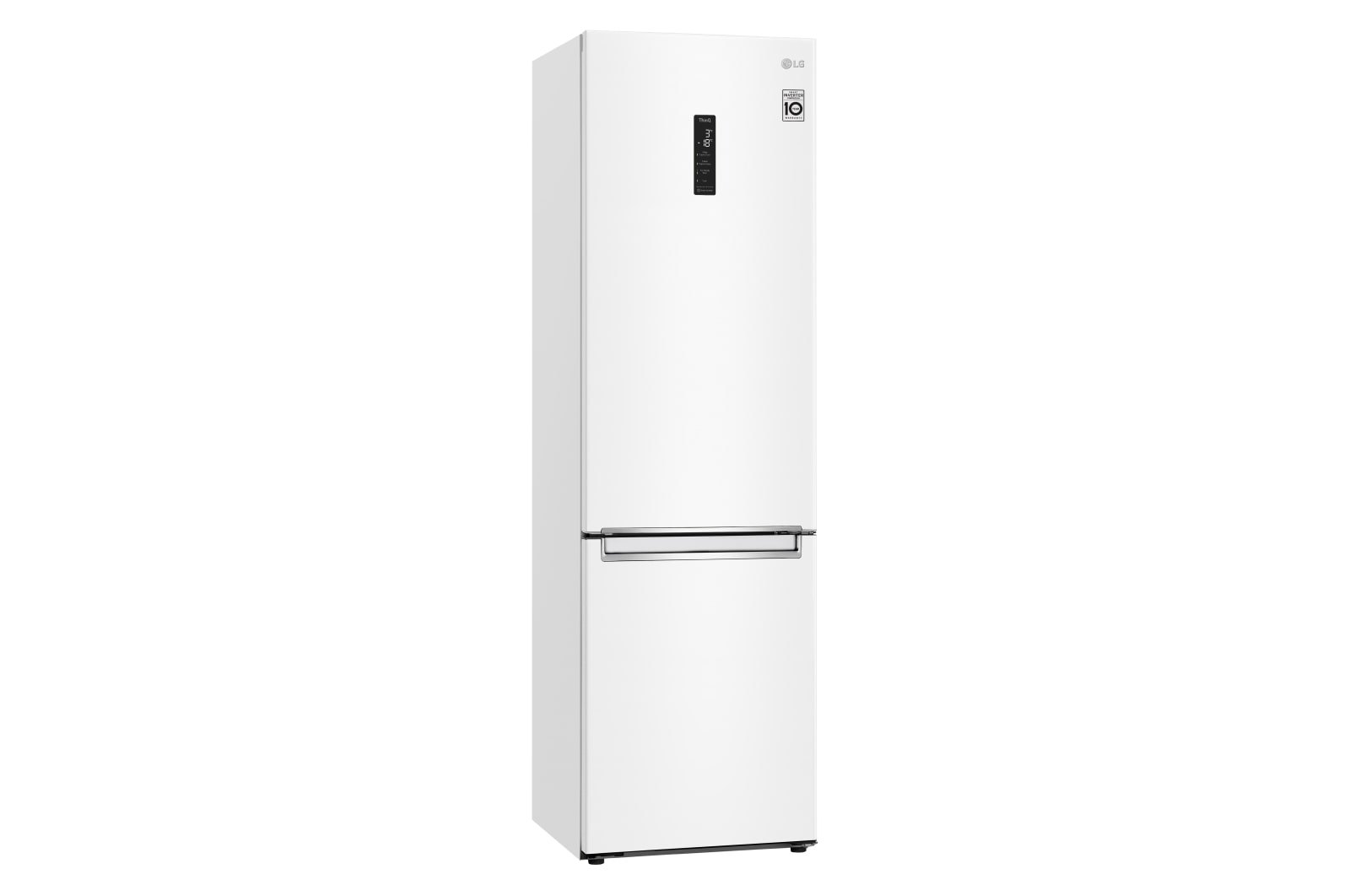 LG Frigorífico Combi 2m, Clasificación E, capacidad de 419l, Blanco, serie 6, GBB62SWHMN