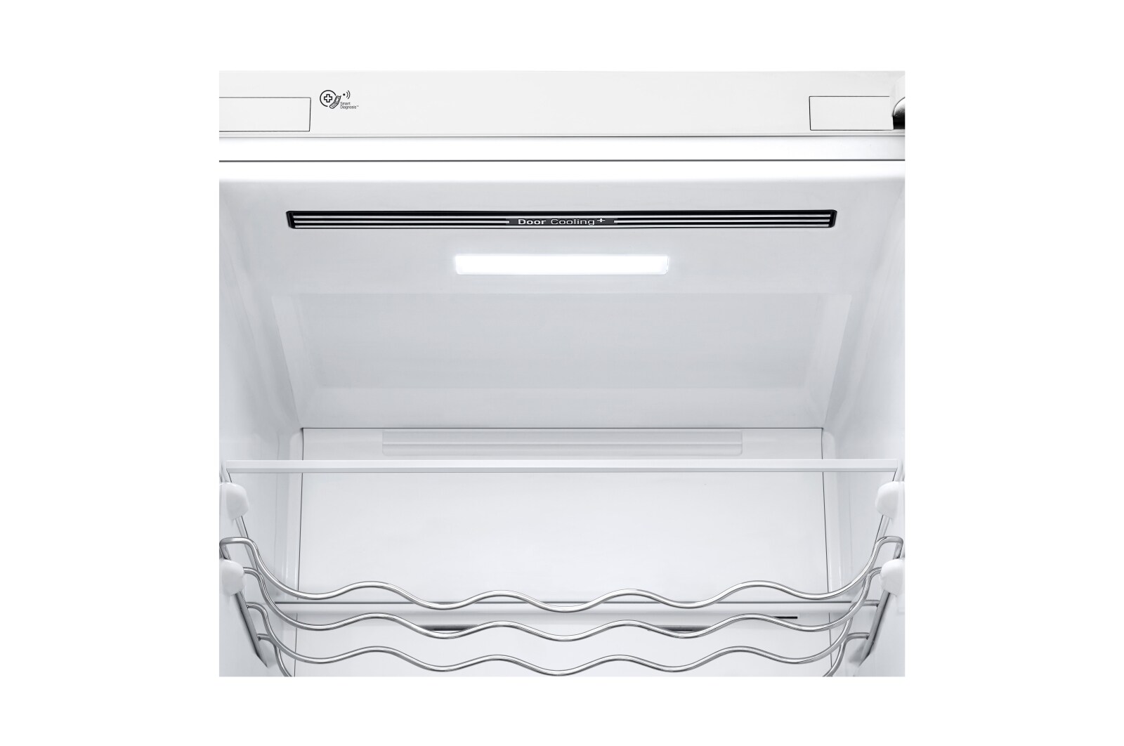 LG Frigorífico Combi 2m, Clasificación E, capacidad de 419l, Blanco, serie 6, GBB62SWHMN