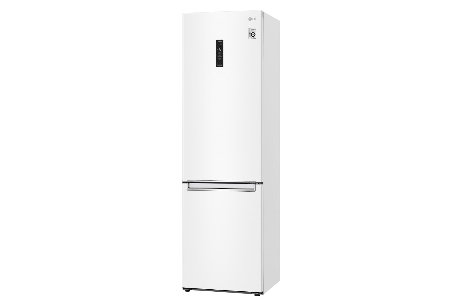 LG Frigorífico Combi 2m, Clasificación E, capacidad de 419l, Blanco, serie 6, GBB62SWHMN