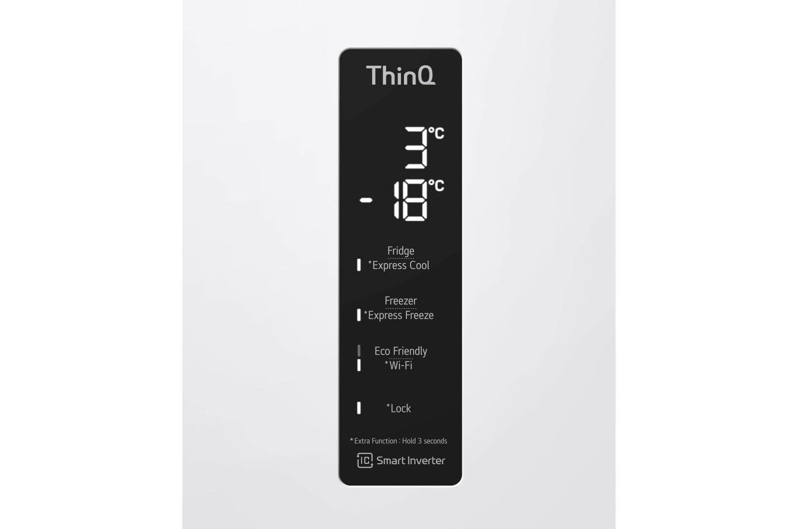 LG Frigorífico Combi 2m, Clasificación E, capacidad de 419l, Blanco, serie 6, GBB62SWHMN