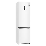 LG Frigorífico Combi 2m, Clasificación E, capacidad de 419l, Blanco, serie 6, GBB62SWHMN