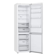 LG Frigorífico Combi 2m, Clasificación E, capacidad de 419l, Blanco, serie 6, GBB62SWHMN