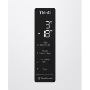 LG Frigorífico Combi 2m, Clasificación E, capacidad de 419l, Blanco, serie 6, GBB62SWHMN