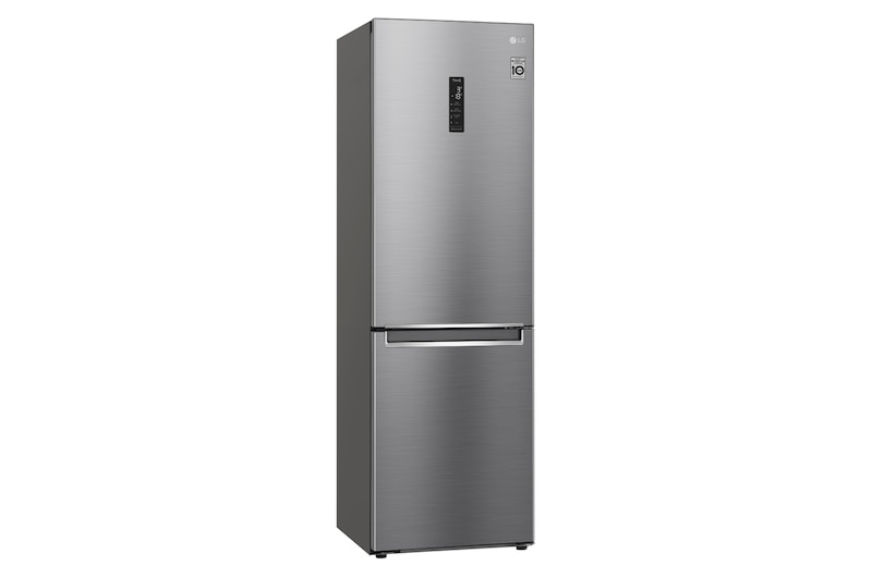 LG Frigorífico Combi, 1,86m, Clasificación E, capacidad de 374l, Inox Antihuellas, serie 700 , GBB71PZDMN