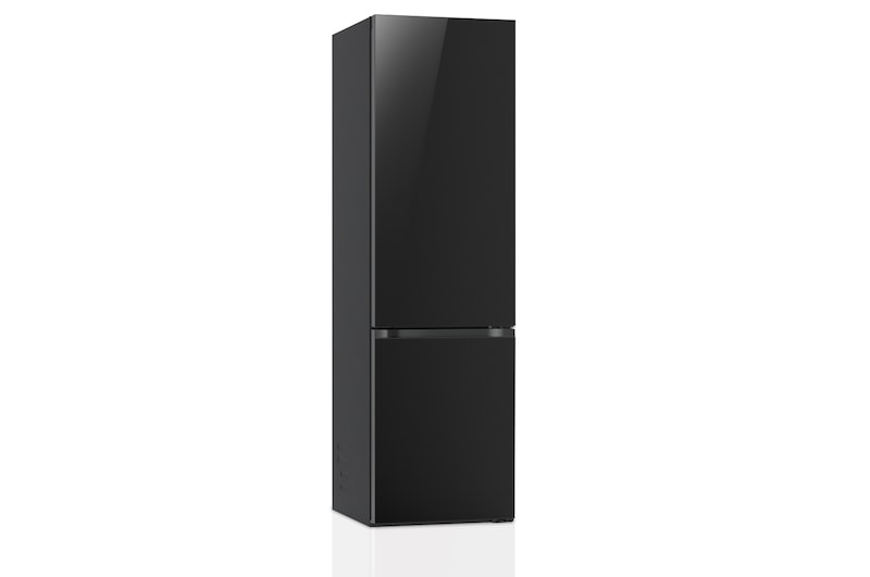 LG Frigorífico  Crystal Door Combi 2m, Clasificación D, capacidad de 419l, Negro mate, GBB72BM9DQ
