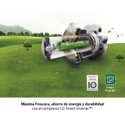 LG Frigorífico Combi 2m, Clasificación C, Acero inoxidable texturizado antihuellas, capacidad de 419l, Serie 700, GBB72MBVCN1