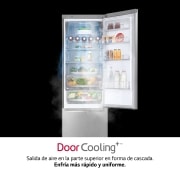 LG Frigorífico Combi  2m, Clasificación C, capacidad de 419l, acero  antihuellas, serie 700, GBB72NSUCN1