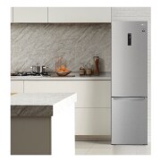 LG Frigorífico Combi  2m, Clasificación C, capacidad de 419l, acero  antihuellas, serie 700, GBB72NSUCN1