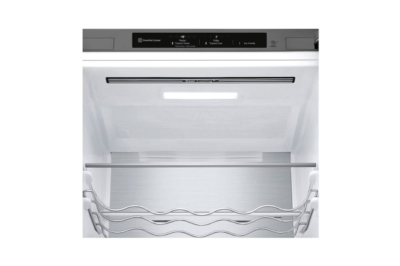 LG Frigorífico Combi 2m, Clasificación B, capacidad de 419l, Inox   antihuellas, serie 700, GBB72NSVBN