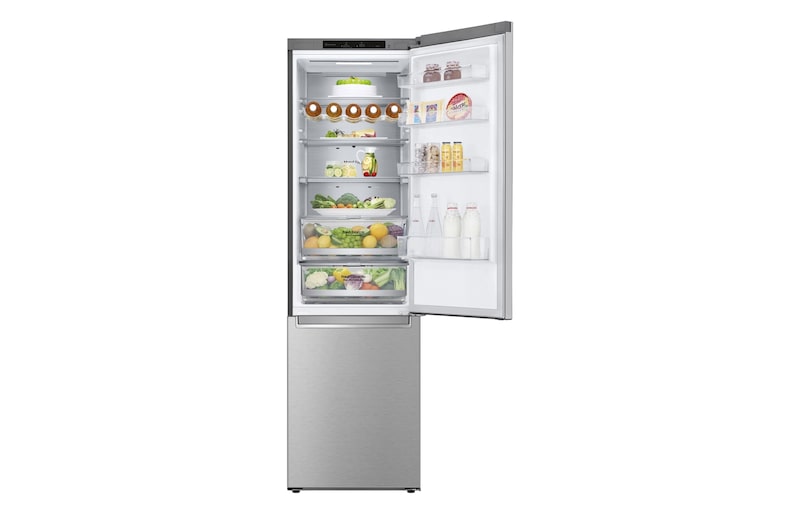 LG Frigorífico Combi  2m, Clasificación D, capacidad de 419l, acero  antihuellas, serie 700, GBB72NSVGN