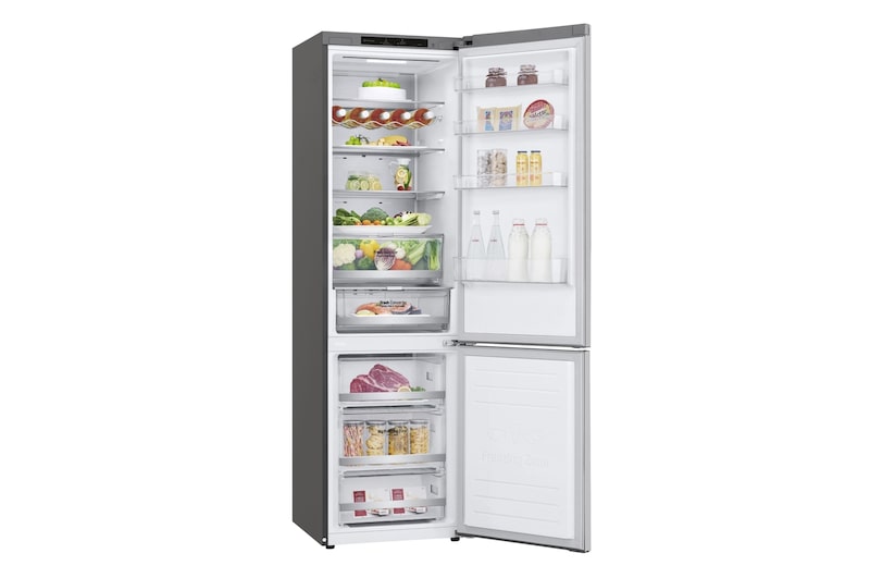 LG Frigorífico Combi  2m, Clasificación D, capacidad de 419l, acero  antihuellas, serie 700, GBB72NSVGN