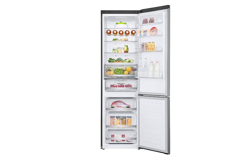 LG Frigorífico Combi 2m, Clasificación D, capacidad de 419l,  Inox Antihuellas, serie 7, GBB72PZDFN