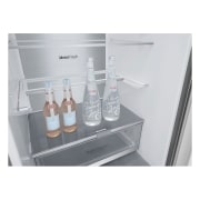 LG Frigorífico Combi  2m, Clasificación D, capacidad de 419l, Inox antihuellas, serie 700, GBB72PZUGN