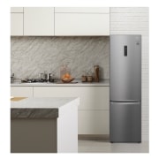 LG Frigorífico Combi  2m, Clasificación D, capacidad de 419l, Inox antihuellas, serie 700, GBB72PZUGN