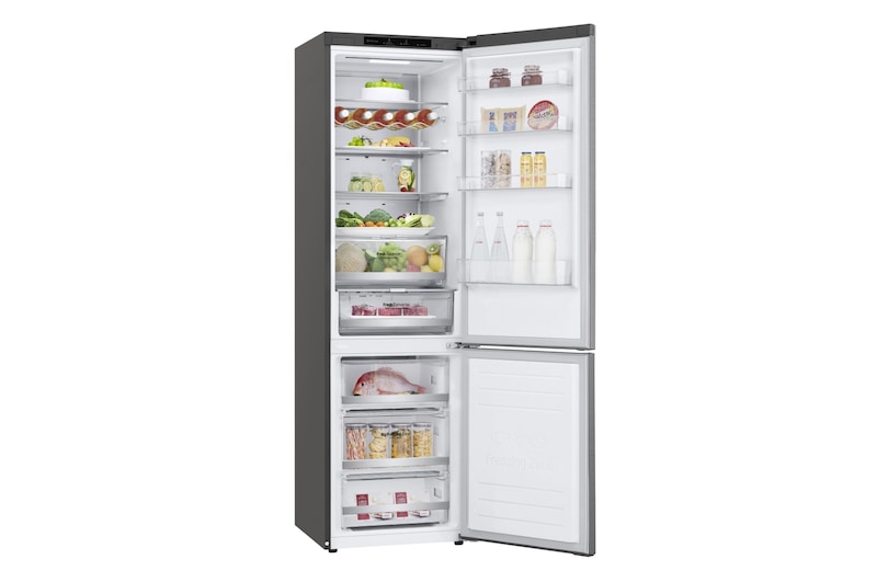 LG Frigorífico Combi 2m, Clasificación C, capacidad de 419l, Inox   antihuellas, serie 700, GBB72PZVCN