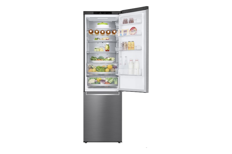 LG Frigorífico Combi 2m, Clasificación C, capacidad de 419l, Inox   antihuellas, serie 700, GBB72PZVCN