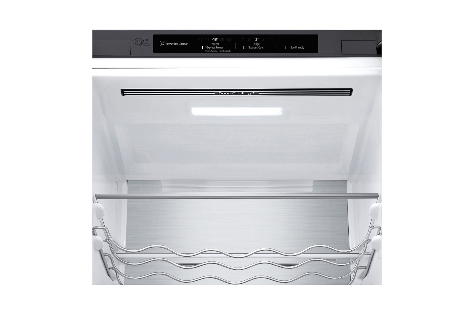 LG Frigorífico Combi 2m, Clasificación D, capacidad de 419l, Inox antihuellas, serie 700, GBB72PZVGN